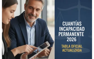 Cuantías Incapacidad Permanente 2026: Tabla Oficial