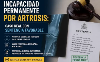 Incapacidad permanente por artrosis: caso real con sentencia favorable